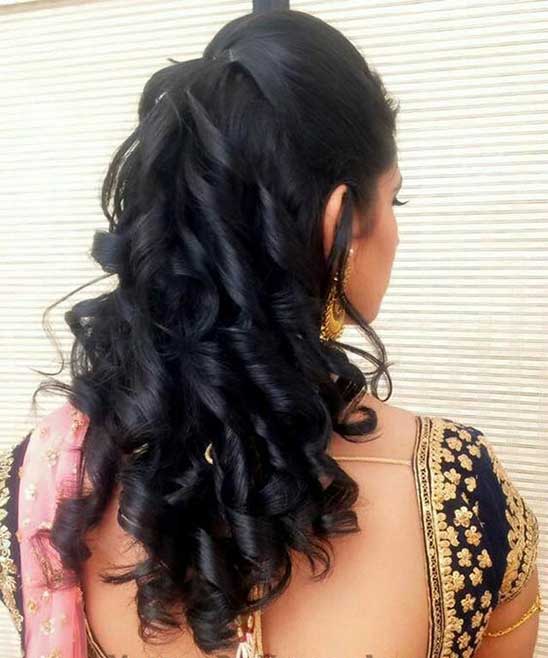 Indian Bridal Hairstyle With Dupatta