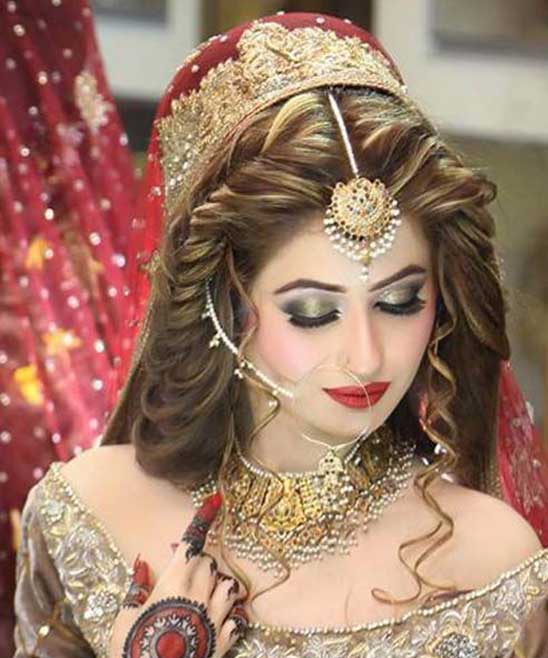 Pakistani Gorgeous Bride #Pakistanibride #Asianbrides #eautifuldress  #weddingDress #we… | Pakistani bridal makeup, Bridal makeup images, Pakistani  bridal hairstyles