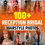 Indian Bridal Hairstyles Pictures for Reception