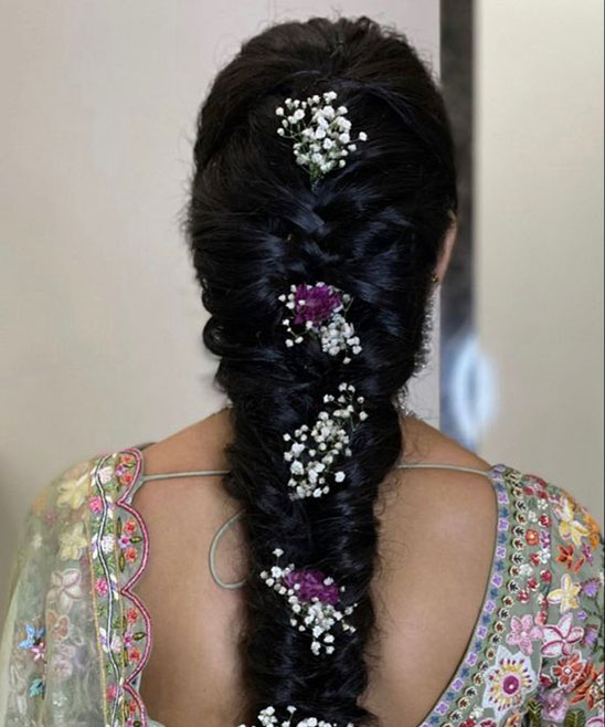 Indian Bridal Hairstyles With Flowers