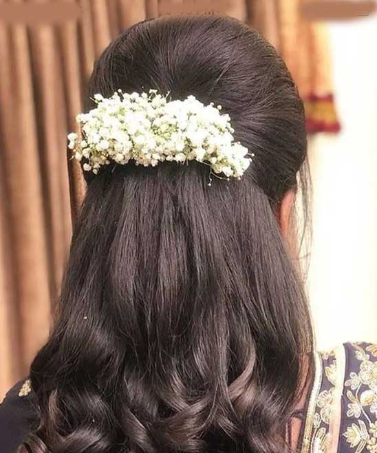Why Flowers In Open Hair Are The Best Way To Add A Touch Of Glam In Your  Mehendi Hairstyle  WedMeGood