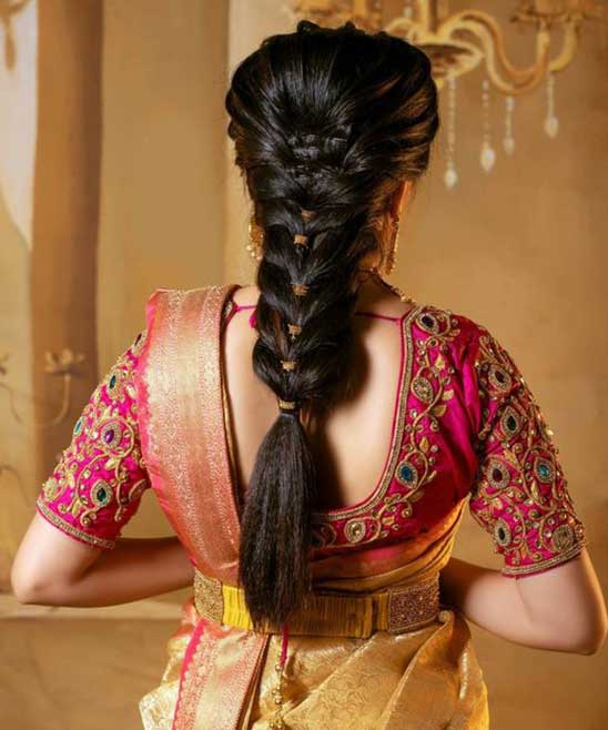 Indian Bridal Hairstyles for Round Face