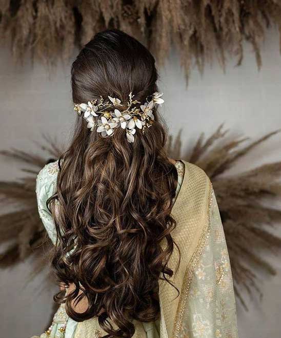 Indian Bridal High Bun Hairstyles