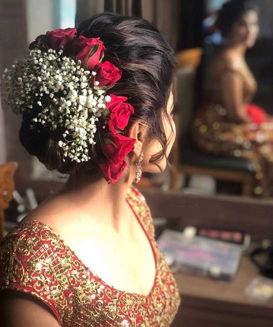 Indian Reception Bridal Hairstyle