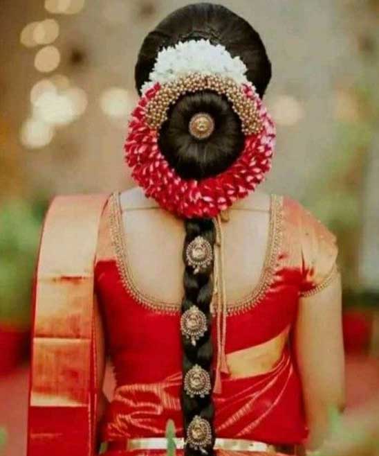 Kerala Bridal Hairstyles With Jasmine Flowers