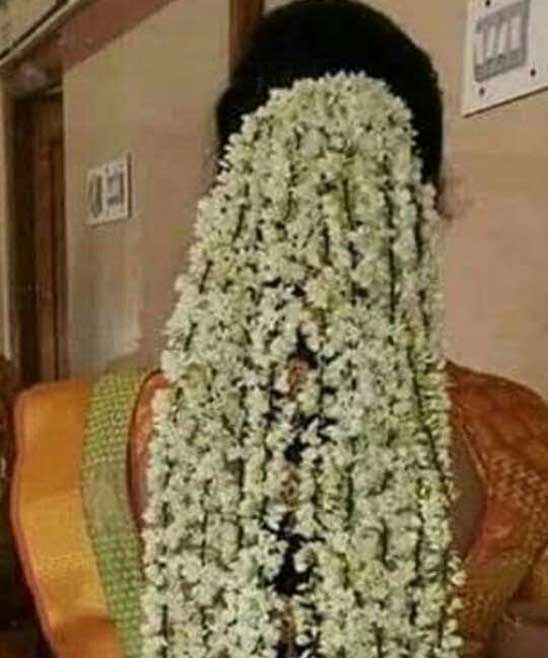 Kerala Bridal Hairstyles for Long Hair