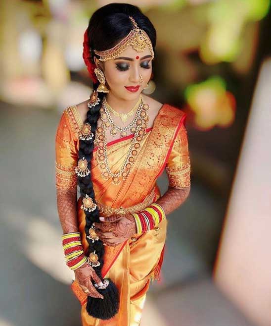 Kerala Hindu Bridal Hairstyle Backside