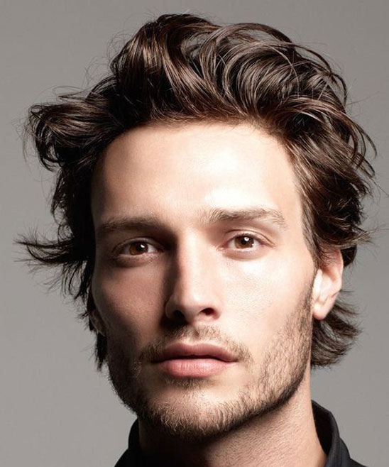 Long Hairstyles for Men Oval Face