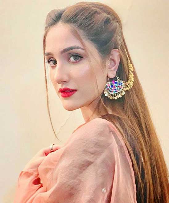 Loose Curls Hairstyles for Indian Wedding