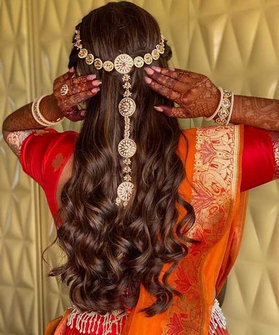 Marriage Bridal Front Hairstyle South Indian