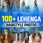 Modern Hairstyle for Lehenga