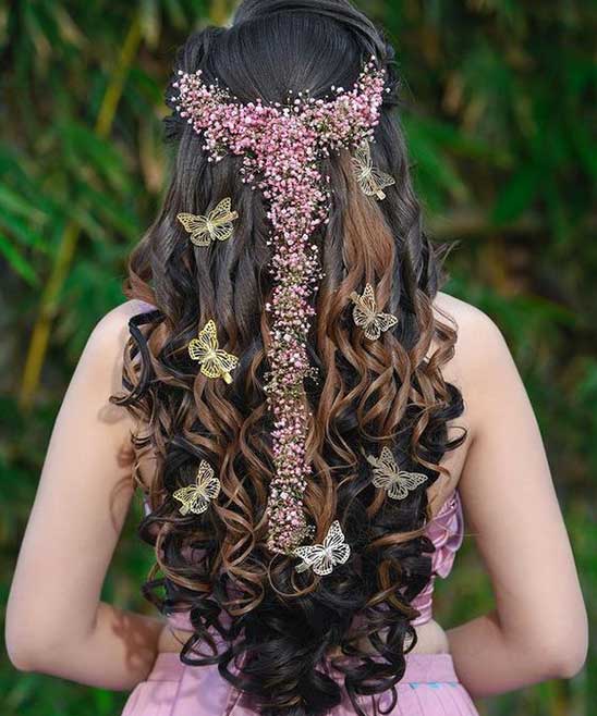 50+ Open Hairstyle for Silk Saree (2023) Photos - TailoringinHindi