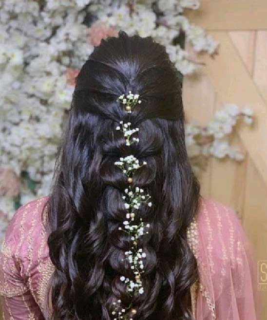 Open Hairstyle with Gown