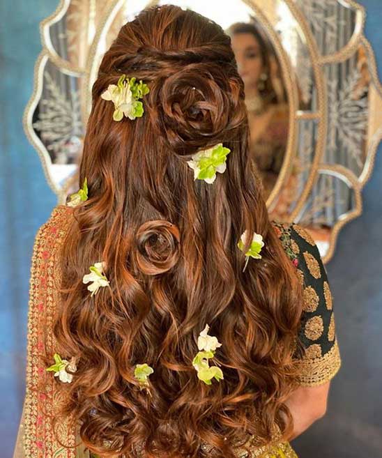Open Hairstyles for Medium Hair for Wedding