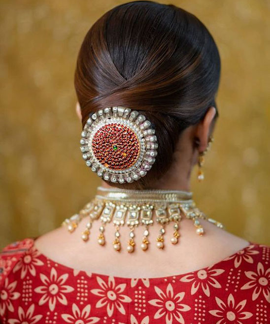 Round Face Pakistani Bridal Hairstyles