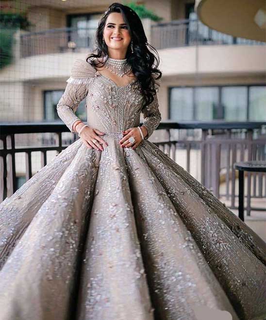 Engagement Gown idea  Indian wedding gowns Hairstyles for gowns Indian  gowns dresses