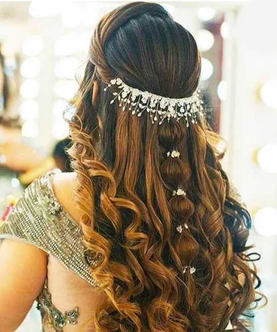 Simple Indian Bridal Hairstyles for Long Hair
