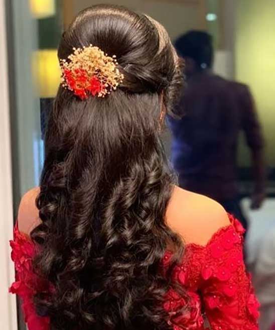 South Indian Bridal Front Hairstyles Front
