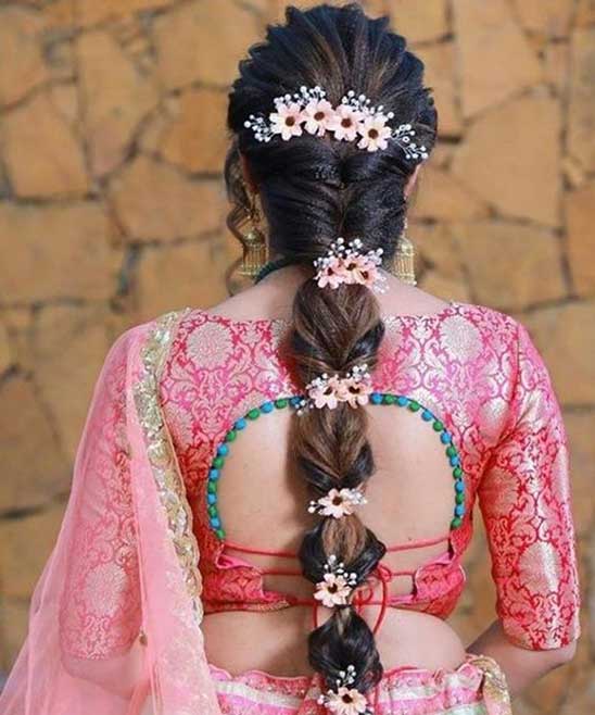 South Indian Bridal Hairstyle for Reception Bun