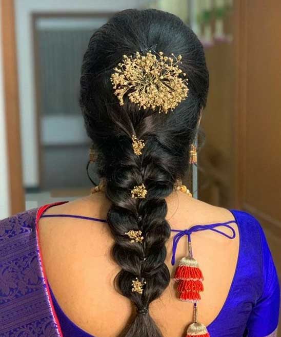 South Indian Bridal Hairstyle for Thin Hair