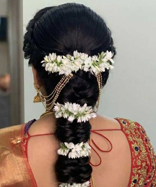 South Indian Bridal Hairstyles Front Hindu