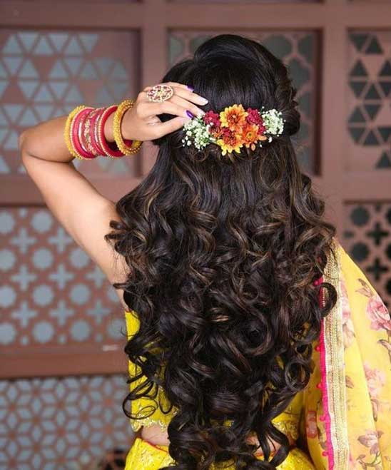 South Indian Wedding Bridal Hairstyle Front Side