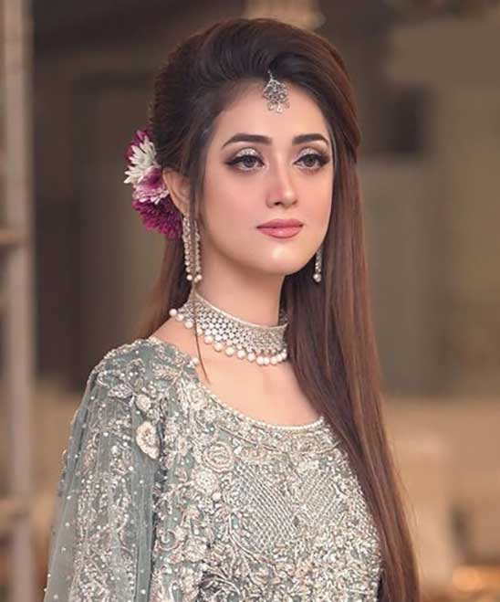 50+ Round Face Pakistani Bridal Hairstyles (2023) - TailoringinHindi