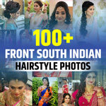 Traditional South Indian Bridal Hairstyles Front