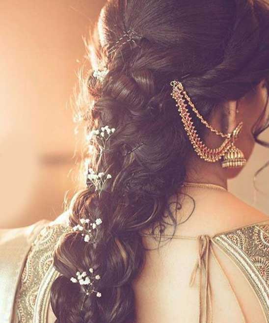 Trendy Reception Hairstyles for Saree
