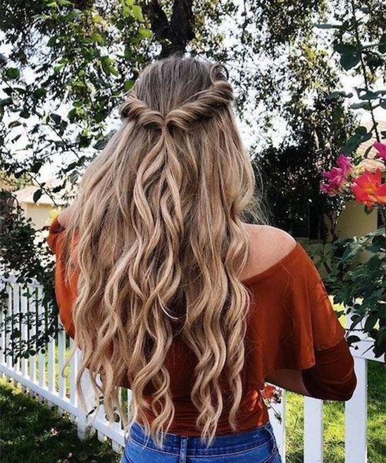 Beautiful Function Hairstyles for Indian Girls with Long Hair