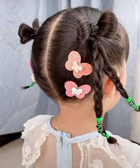 Full Gown Hairstyle for Kid Girl
