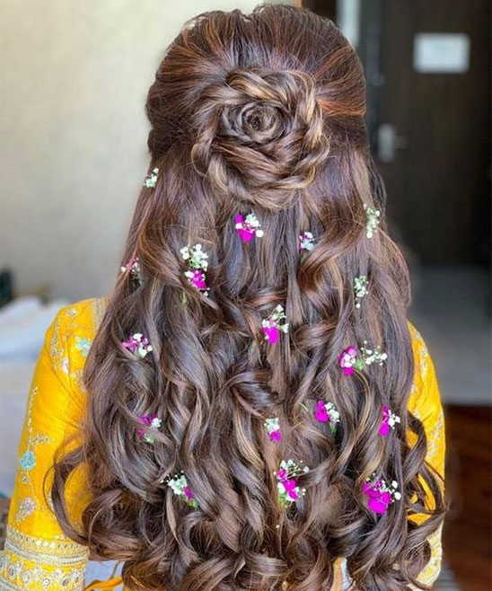Hair Style in Weddings for Girls