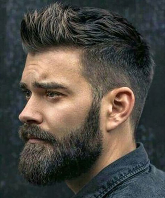 Haircut for Round Face Men with Scanty Hair
