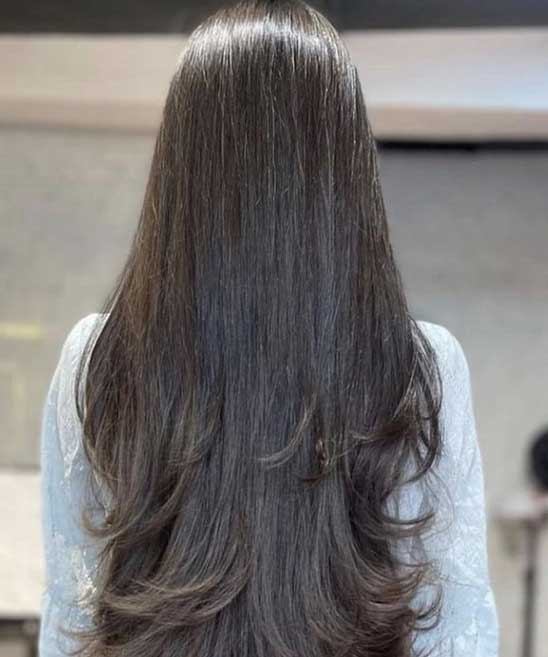 Hairstyle for Round Face Girl with Long Hair