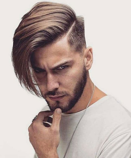 Long Square Face Hairstyle Men