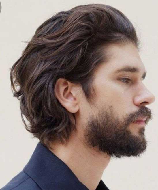 Medium Length Long Hairstyles for Men with Thick Hair
