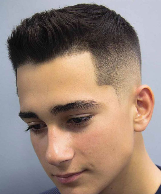Men's Haircut with Round Face