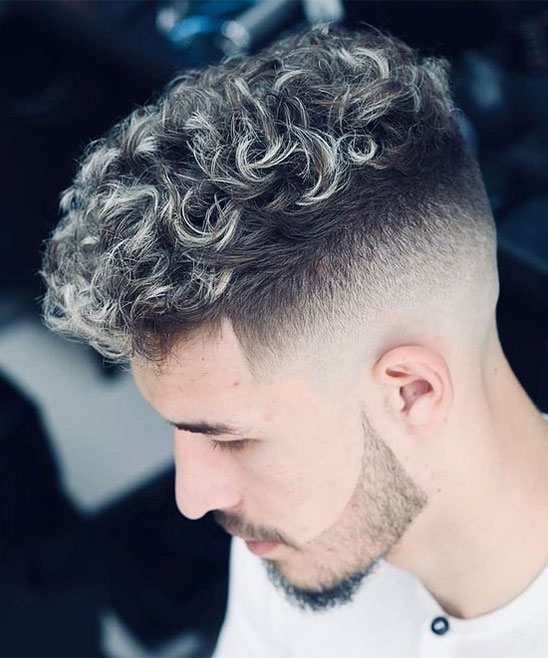 Mens Hairstyles for Curly Hair and Round Face