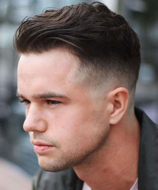 Professional Haircut for Round Face Men