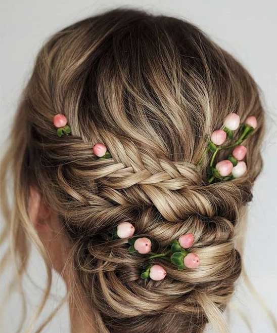 Simple Hair Style for Wedding Party for Girls