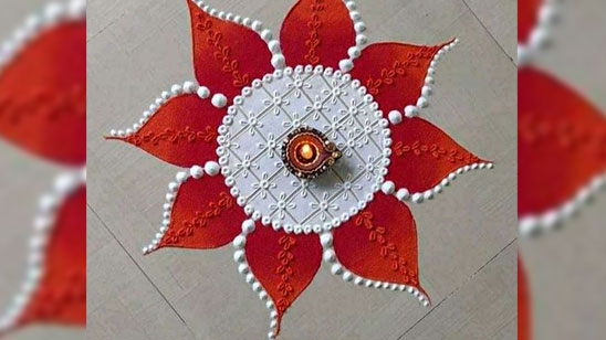 Best Flower Rangoli Designs