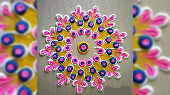 Best Peacock Rangoli Designs for Competition