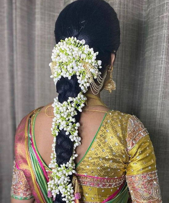 Bridal Hairstyle South Indian for Reception