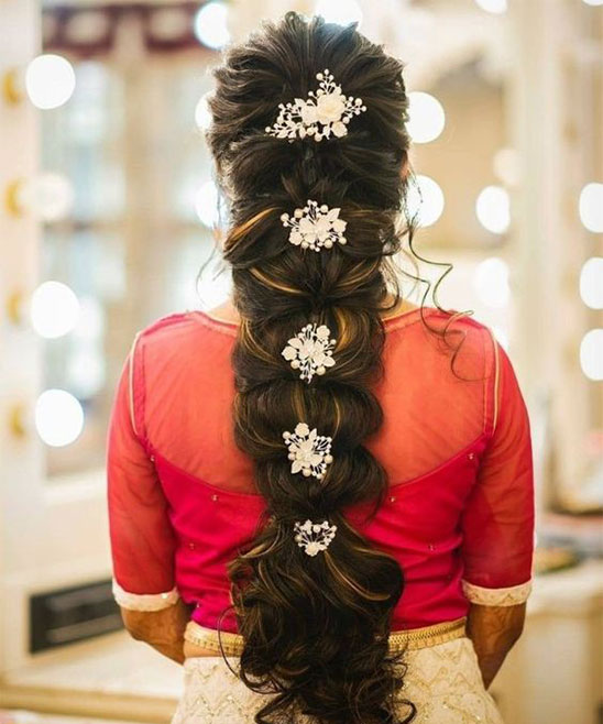 Bridal Reception Hairstyles South India