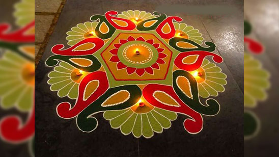 Diwali Traditional Rangoli Designs Images