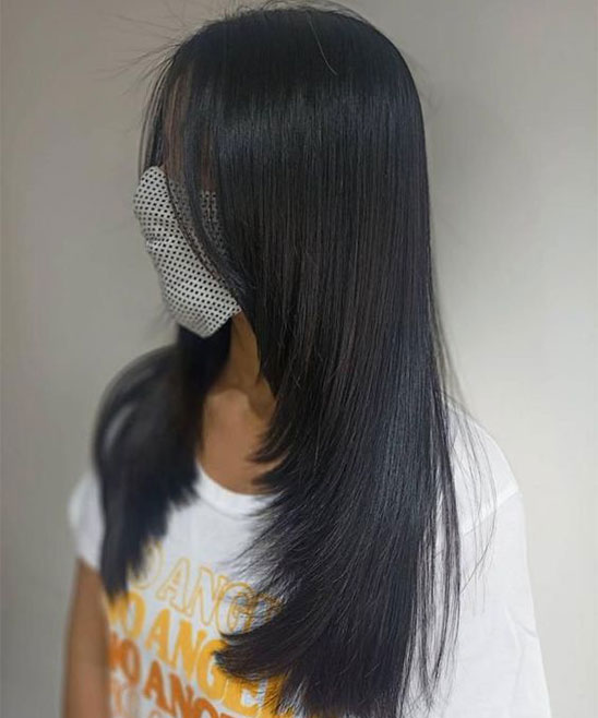 Feather Cut with Curl for Thin Long Hair