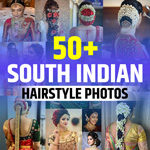 Front South Indian Bridal Hairstyle