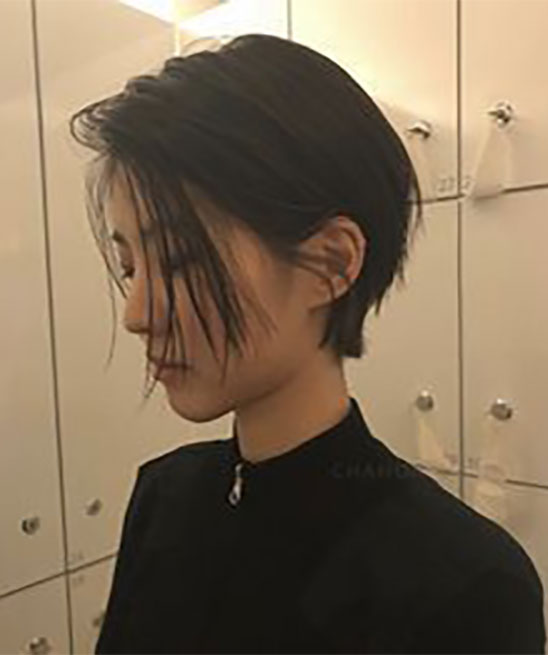 Haircut for Round Face Girl with Short Hair