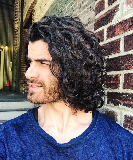 Hairstyles for Men with Long Curly Hair