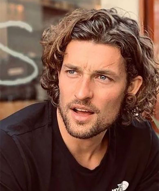 How to Style Long Curly Hair Men